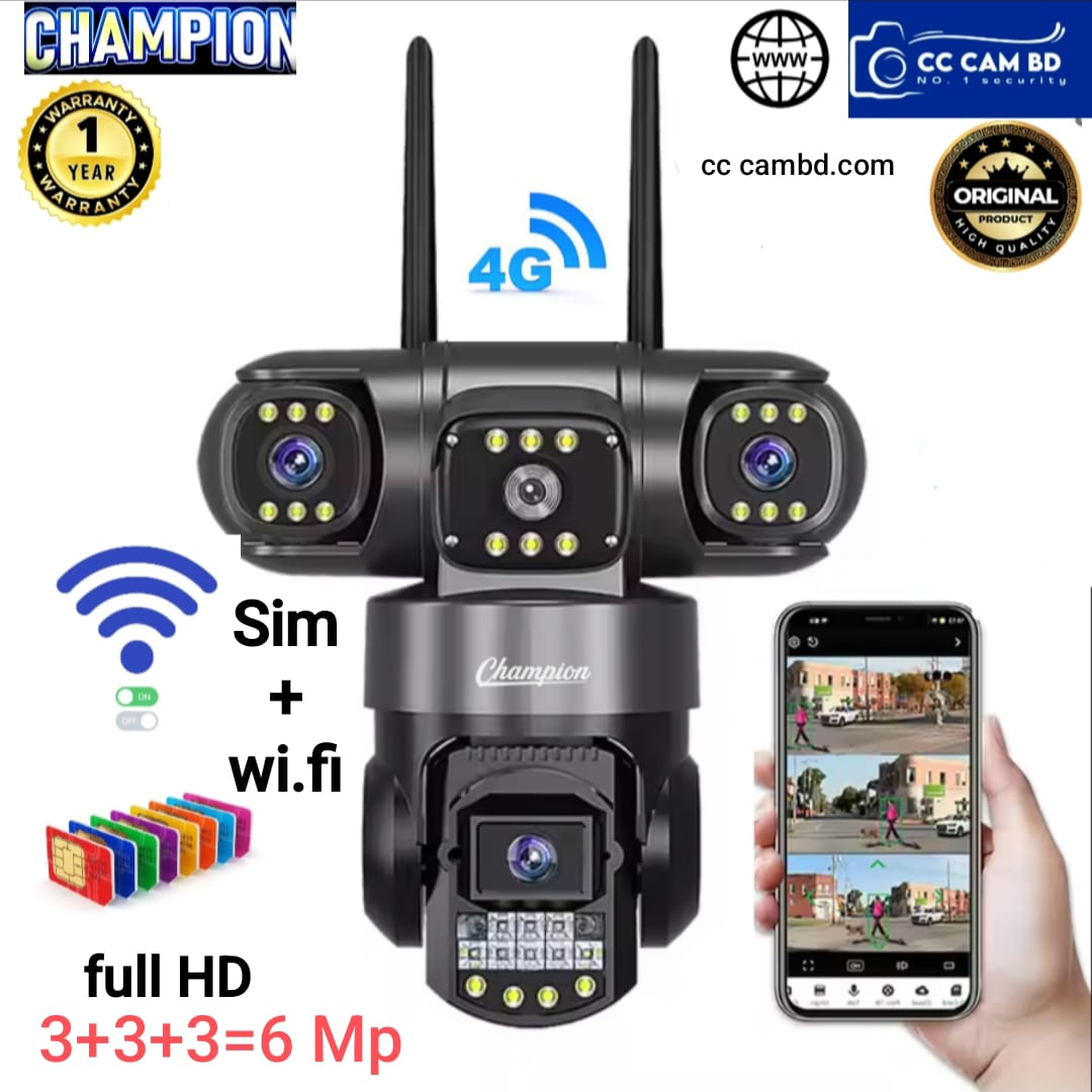 3 lens waterproof all rounder 4g +Wi-Fi camera